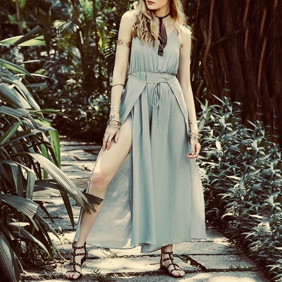 BOUTIQUE Pants - wrap split leg jumpsuit